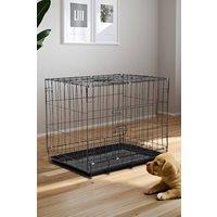 https://www.burton.co.uk/product/living-and-home-50cm-w-x-35cm-d-x-43cm-h-wire-dog-crate-with-2-doors-and-tray_p-8b069953-bba9-4a4c-aba7-3482158e6abb?colour=Black&size=One%20Size
