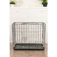 https://www.burton.co.uk/product/living-and-home-60cm-w-x-42cm-d-x-50cm-h-wire-dog-crate-with-2-doors-and-tray_p-152b5e7a-cd9e-46cf-b13e-28ecb01c627d?colour=Black&size=One%20Size