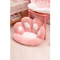 Living and Home Cat Paw Cushion Soft Cute Seat Cushion Bear Paw Warm Floor Pillow Seat Pad in Pink