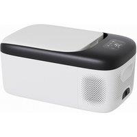 Living and Home 16L Car Fridge 45W Car Mini Fridge Car Refrigerator Portable Camping Fridge Freezer with Display Screen Black