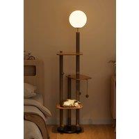 Living and Home 2-in-1 Cat Climbing Frame Floor Lamp in Natural