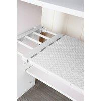 Living and Home Expandable Closet Tension Shelf Rod Storage Layer Divider Wardrobe Storage Organizer 50-80cm in White