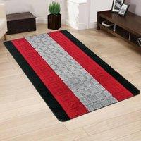 Smart Living Heavy Duty Machine Washable Hallway Kitchen Non Slip Door Mat in Red | Size: 50cm x 80cm