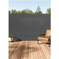 Living and Home Sun-blocked Privacy Fence Screen Panels in Dark Grey | Size: Small