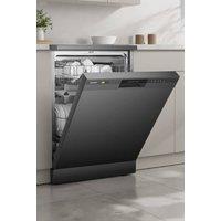 Living and Home 60cm Freestanding Large Dishwasher with 12 Place Settings & 6 Washing Programs in Black