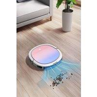 Living and Home Robot Vacuum Cleaner with Remote Control/APP/Voice in Baby Pink