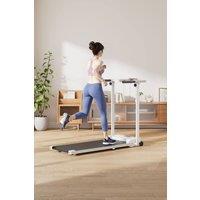 Living and Home Folding Protective Indoor Treadmill in White