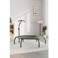 Living and Home 48in Bungee Cords Hexagonal Green Trampoline with Adjustable T-Bar Handle