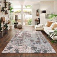 Smart Living Modern Emperor Thick Area Rug for Bedroom, Living Room, Hallway Runner in Pink | Size: 60cm x 220cm