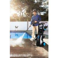Living and Home 90 Bar High Pressure Washer with 1600W Power and Aluminum Motor in Black