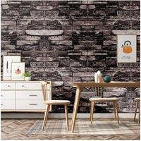 Living and Home 15PCS Self-Adhesive 3D Wall Panels Wallpaper with Brick Effect in Stone