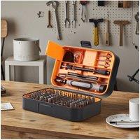 Living and Home 130-in-1 Precision Magnetic Screwdriver Set for PC Phone Repair Tool in Black