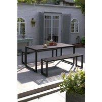 Living and Home 3Pcs Outdoor Garden Dining Table and Chairs Set