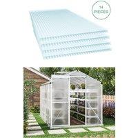 Living and Home 14Pcs Clear Polycarbonate Sheets for Greenhouse Covering