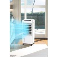Living and Home 7L LED Display Digital Air Cooler Water Circulation With Remote Control,2 Ice Boxes&Honeycomb Heat Hissipation Pad in White
