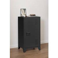 Living and Home 1 Door Tall Storage Filing Cabinet for Office in Black