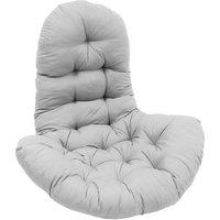 Living and Home 130x95x15cm T-Shaped Garden Cushion for Rattan Swing Chair & Hanging Basket in Light Grey