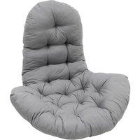 Living and Home 130x95x15cm T-Shaped Garden Cushion for Rattan Swing Chair & Hanging Basket in Grey