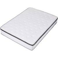 Living and Home Soft Orthopaedic Pocket Spring Mattress in a Box in White | Size: Double