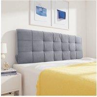 Living and Home Bed Backrest Cushion with Removable Cover in Light Grey