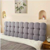 Living and Home Comfortable Plush Headboard Bolster Pillow in Grey