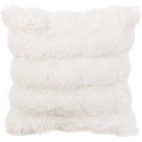 Living and Home Plush Textured Decorative Throw Pillow Case in White