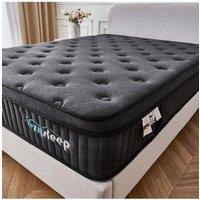 Ezysleep 30cm Onyx Spring Foam Hybrid Mattress - 5 Year Guarantee in Black | Size: Small Double