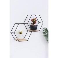 https://www.burton.co.uk/product/living-and-home-modern-classic-stable-hexagon-wall-shelf-with-iron-frame_p-95379e26-2d67-4d9f-9607-2940a6239648?colour=Black&size=One%20Size