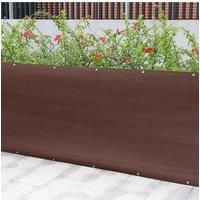 Living and Home 1X50M Brown Fabric Privacy Screen