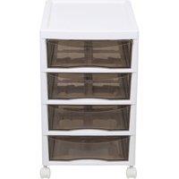 Living and Home Desktop Drawer Storage Box in White