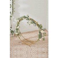 Living and Home Wedding Double Ring Flower Rack in Gold