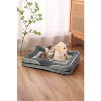 Living and Home M-Size Light Grey Anti-Slip Pet Sleeping Bed，Quick Disassembly and Easy Cleaning, Anti Slip Bottom