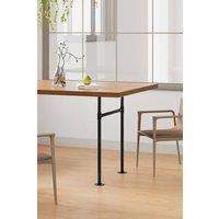 Living and Home 71cm/27.95 inch 2Pcs Black H-shaped Metal Table Legs Furniture Replacement Legs for Dining Table, Desks and Workbenches