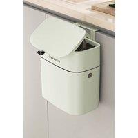 Living and Home Hanging Rubbish Bin Trash Bin with Lid Kitchen Garbage Can in Cream | Size: Medium