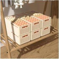 Living and Home Collapsible Expandable Spice Rack Wardrobe Storage Bin Organiser in White