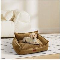 Living and Home Brown Washable Pet Sofa Bed