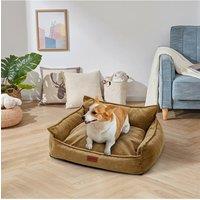 Living and Home Washable Pet Sofa Bed in Brown