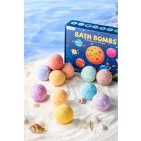 Living and Home 12Pcs Bath Bomb Set with Surprise Astronaut Toys