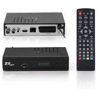 Living and Home Full HD DVB-T2 TV Set Top Box Recorder in Black