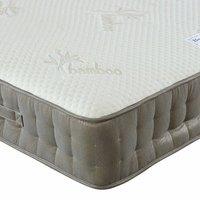 Bedmaster Bamboo Vitality 2000 Pocket Sprung Memory Foam Mattress in Light Brown | Size: Super King