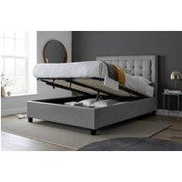 Bedmaster Brandon Fabric Ottoman Bed in Grey | Size: Double