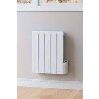 Living and Home 900W Electric Oil Filled Radiator Space Heater with LED Screen in White