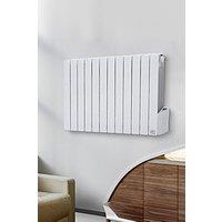 Living and Home 2000W Electric Oil Filled Radiator Space Heater with LED Screen in White