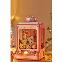 Living and Home Household Mini Clip Doll Claw Machine-Pink
