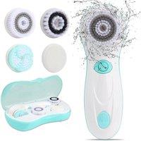 Living and Home 4 in 1 Electric Facial Cleansing Brush in White