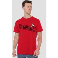Men Star Trek Expendable T-Shirt, Red | Size: 3X-Large