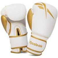 Reebok Boxing Gloves - White and Gold | Size: 14oz