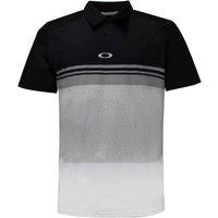 Oakley Men Colourblock Take Polo Shirt Stripe T-Shirt Golf Top in Black | Size: Small