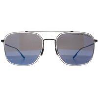 Porsche Design Men Aviator Black Blue Mirror P8940