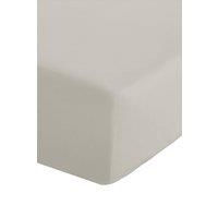 Catherine Lansfield 'Easy Iron Percale' Combed Polycotton 35cm Depth Sheet in Cream | Size: Super King Fitted